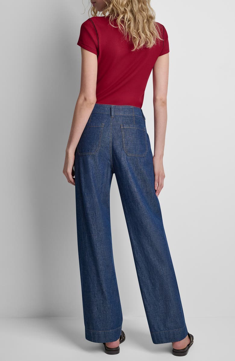 DKNY Wide Leg Ankle Jeans, Alternate, color, 
