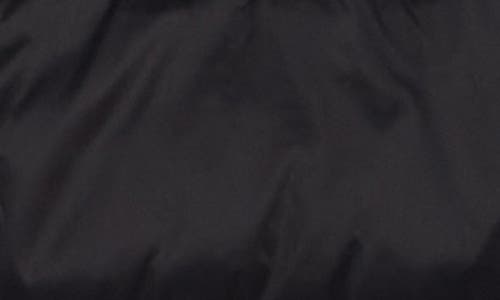 La Fiorentina Faux Fur Collared Puffer Jacket In Black