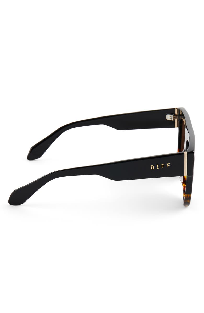 DIFF Georgie 58mm Gradient Flat Top Sunglasses, Alternate, color, Brown Gradient