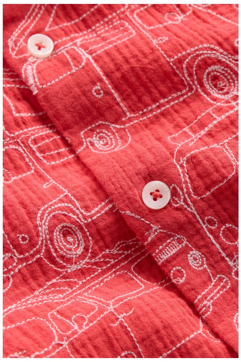 Kids' Double Cloth Shirt, Alternate, color, JAM RED CAMPER VAN