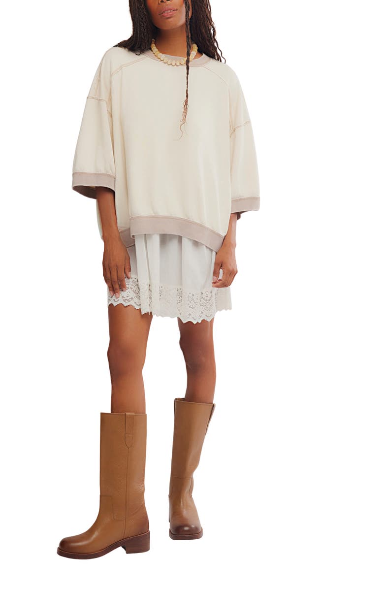 Free People Everything Pullover Sweater, Alternate, color, Nilla Cream