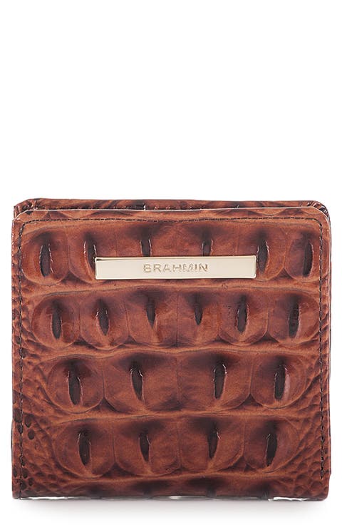 Jane Croc Embossed Leather Wallet