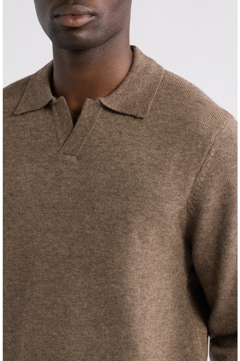 Karl Polo Sweater, Alternate, color, CHOCOLATE CHIP