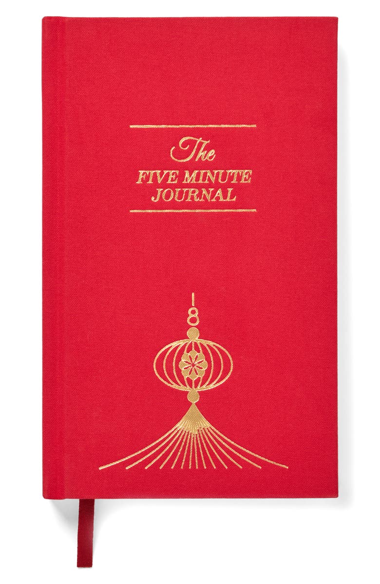 INTELLIGENT CHANGE The Five Minute Journal, Main, color, Red
