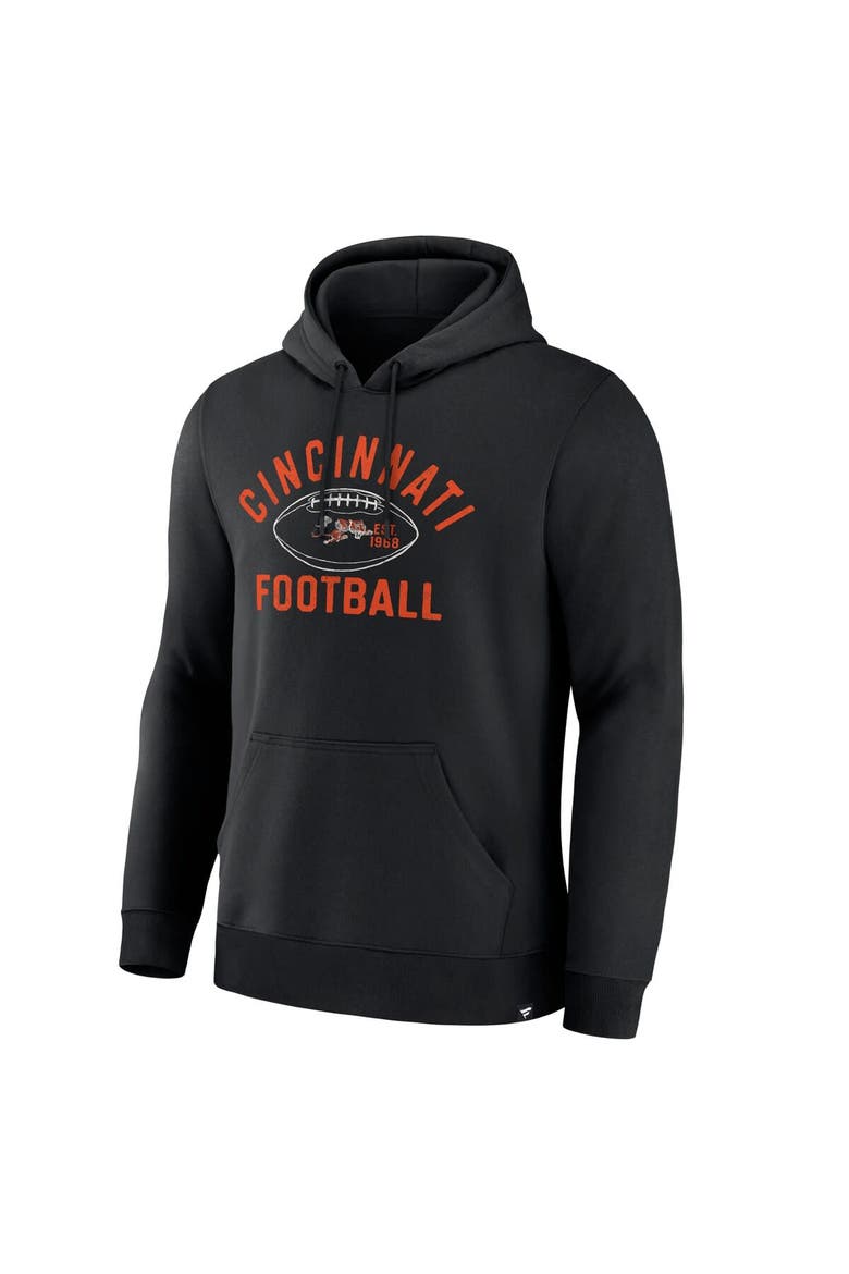 Men's Fanatics Black Cincinnati Bengals Fumblerooski Legacy Pullover Hoodie, Alternate, color, Black