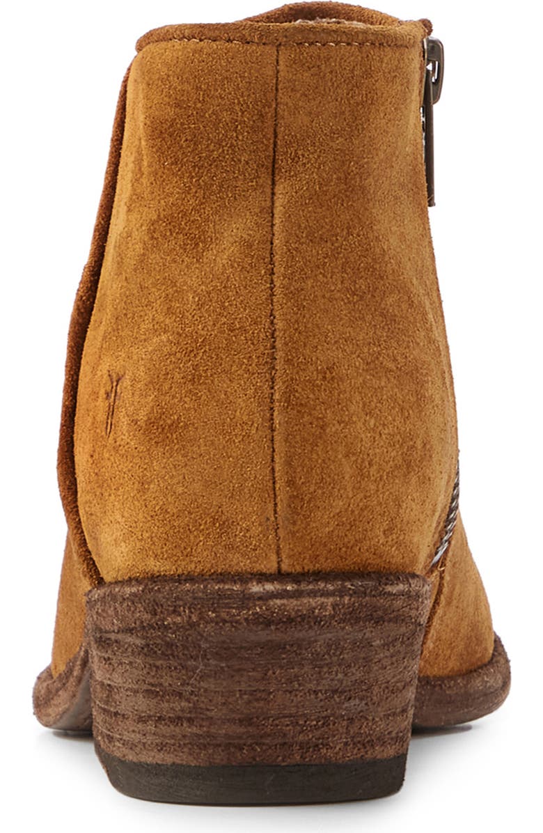 Frye Carson Piping Bootie, Alternate, color, Bronze