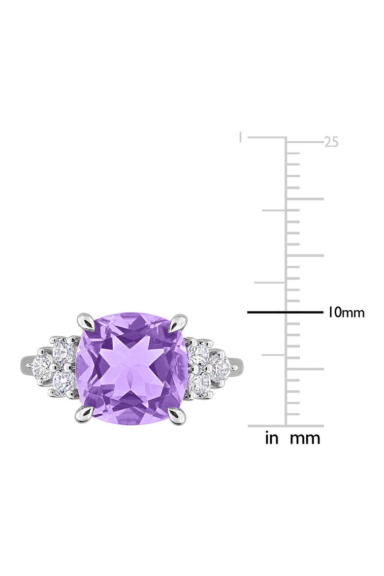 Sterling Silver Pink Amethyst Ring, Alternate, color, PURPLE