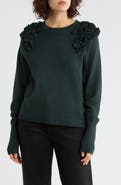 Democracy Ruffle Crewneck Sweater