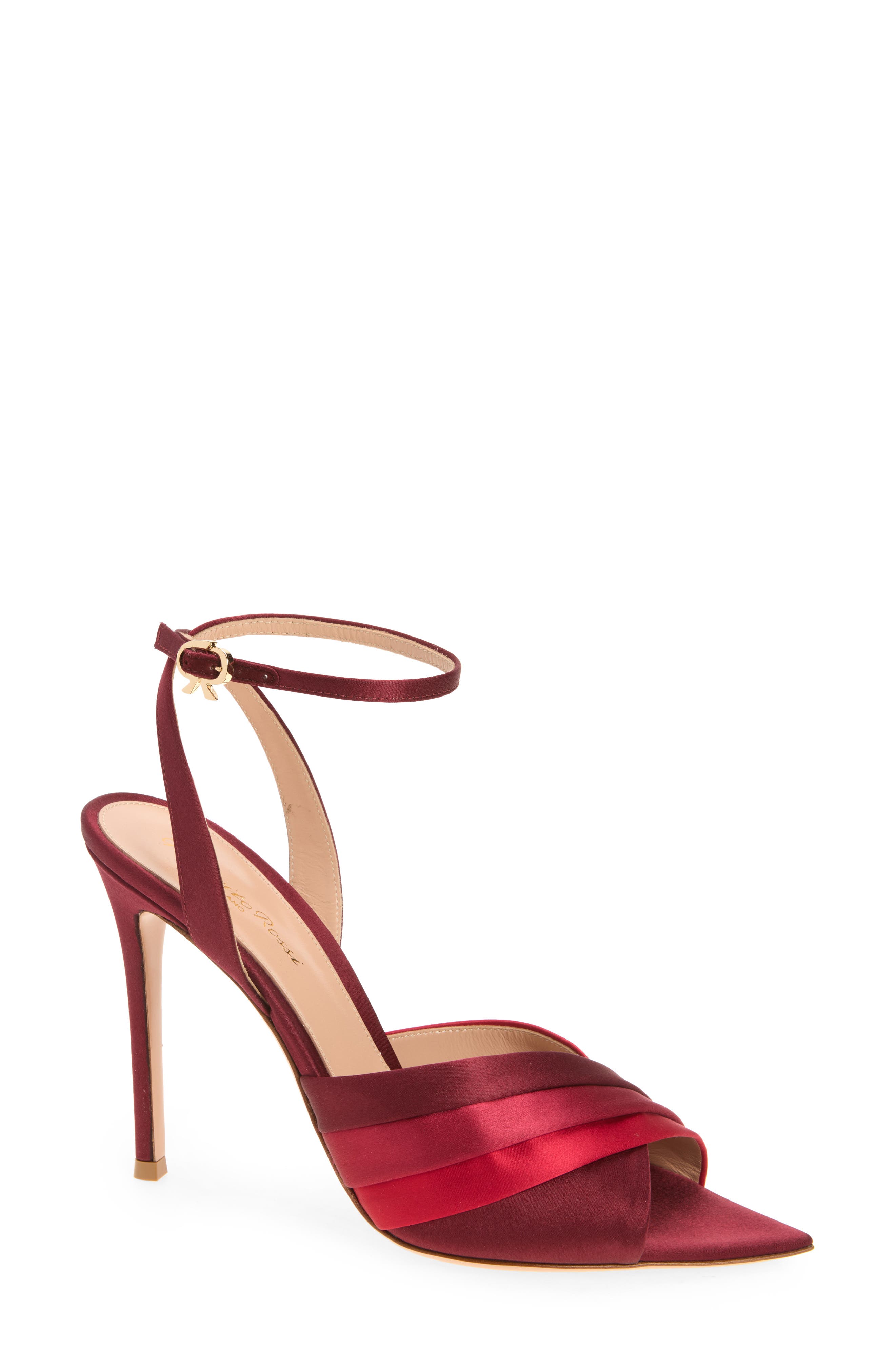 Satin Stiletto Sandal, Main, color, ROYALE CARDINAL SYRAH