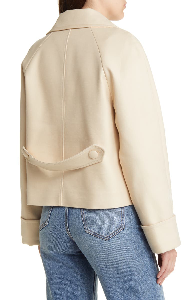 & Other Stories Double Breasted Crop Jacket, Alternate, color, Beige