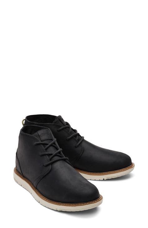 All black chukka fashion boots