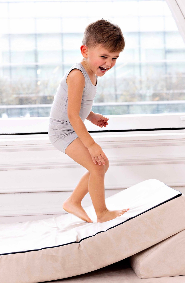 NoggiWear Logo Loungewear Set, Alternate, color, Blue / Taupe