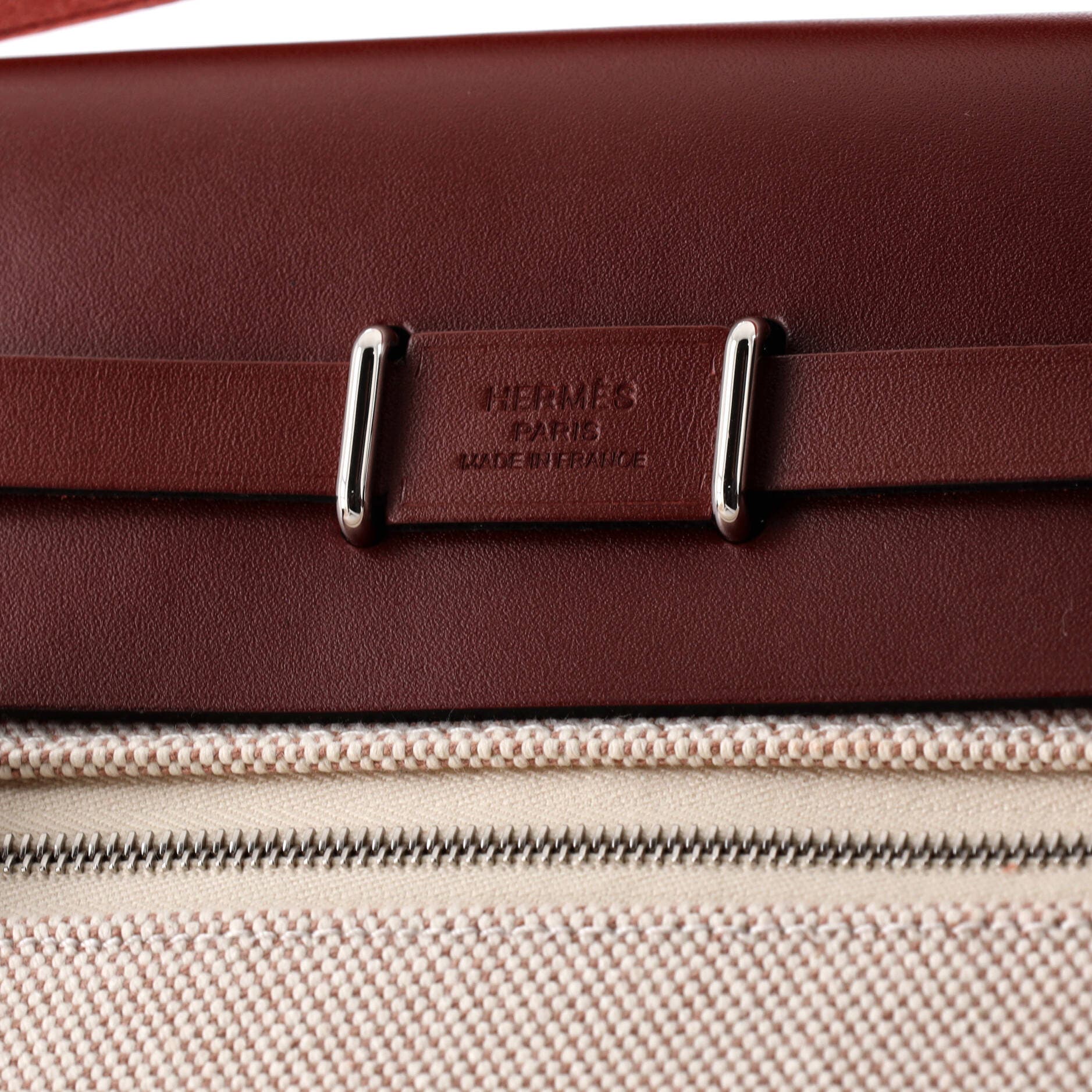 Herbag Zip Toile and Leather 20, Alternate, color, Red