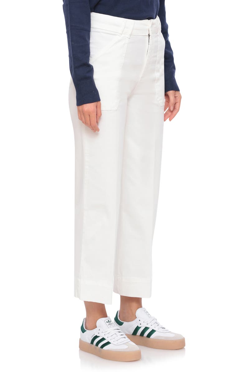 Bagatelle Patch Pocket Stretch Cotton Ankle Wide Leg Pants, Alternate, color,