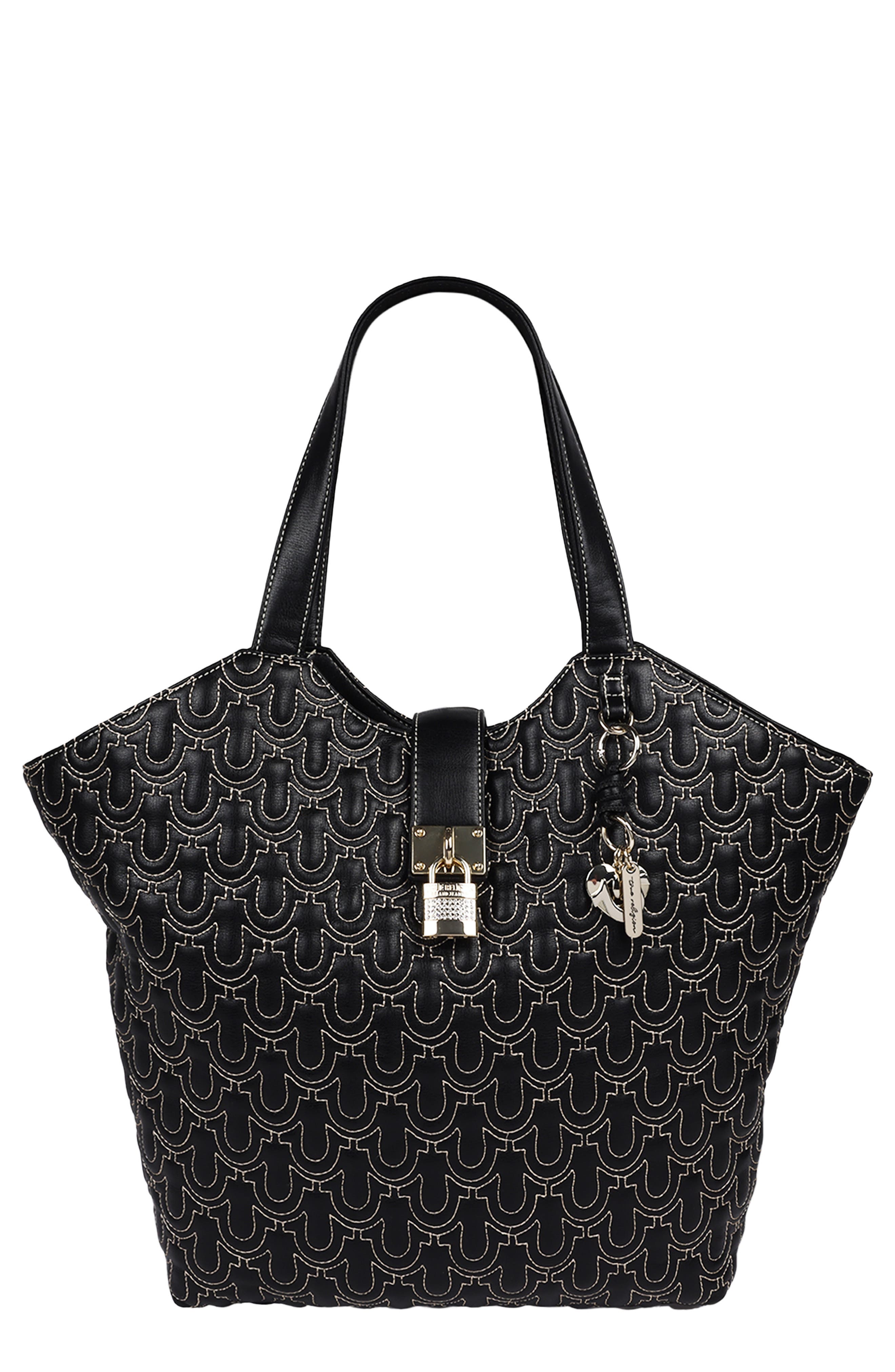 Horseshoe Quilted Charm Tote Bag
