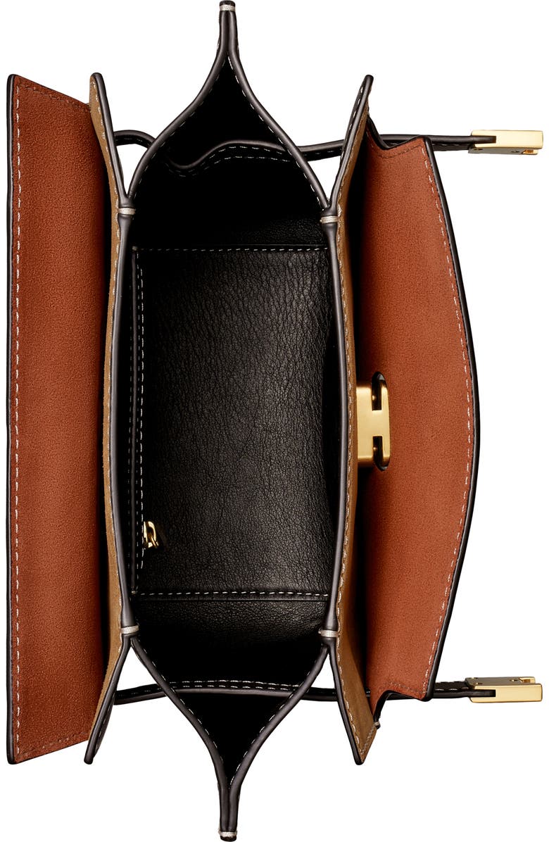 Tory Burch Lee Radziwill Leather Double Bucket Bag, Alternate, color,