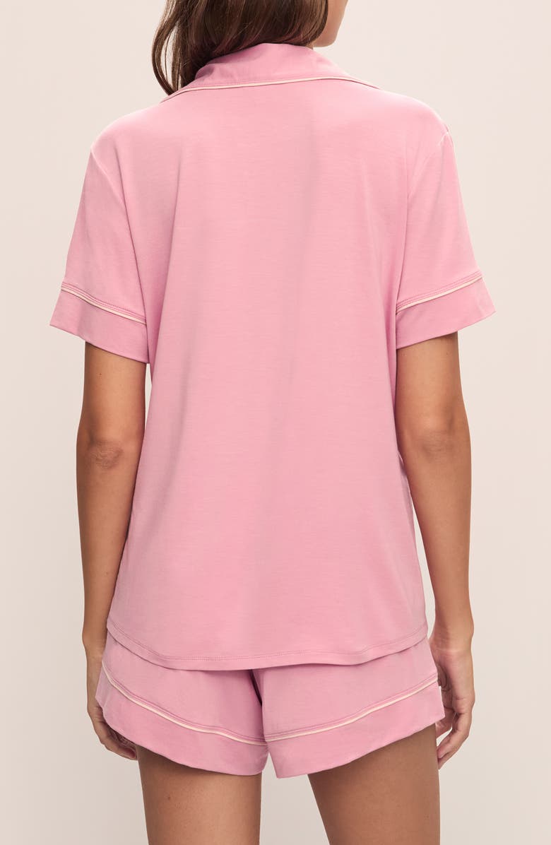 Eberjey Gisele Relaxed Short Pajamas, Alternate, color, Rose Quartz/ Petal