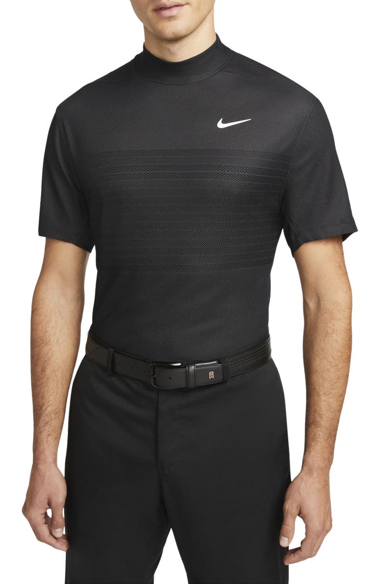 Nike x Tiger Woods Dri-FIT Mock Neck Golf Polo, Main, color, 