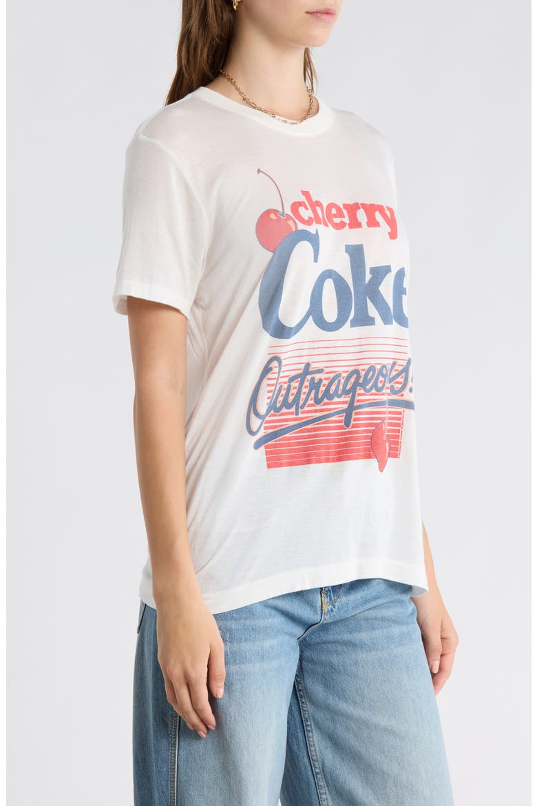 Outrageous Cherry Coke T-Shirt, Alternate, color, VINTAGE WHITE