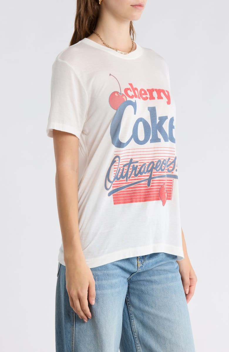 Junk Food Outrageous Cherry Coke T-Shirt, Alternate, color, Vintage White