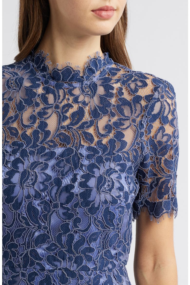 lace illusion sheath dress Long Sleeve Illusion Lace Back Sheath Wedding Dress with Appliques