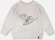 Deux par Deux Long Sleeve Sneaker French Terry Sweatshirt
