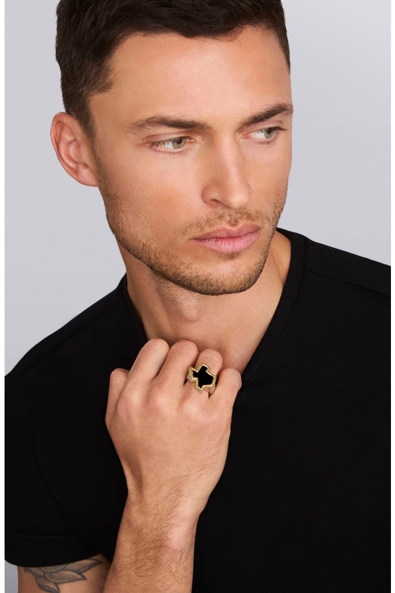Men's Anthem Texas Ring, Alternate, color, BLACK
