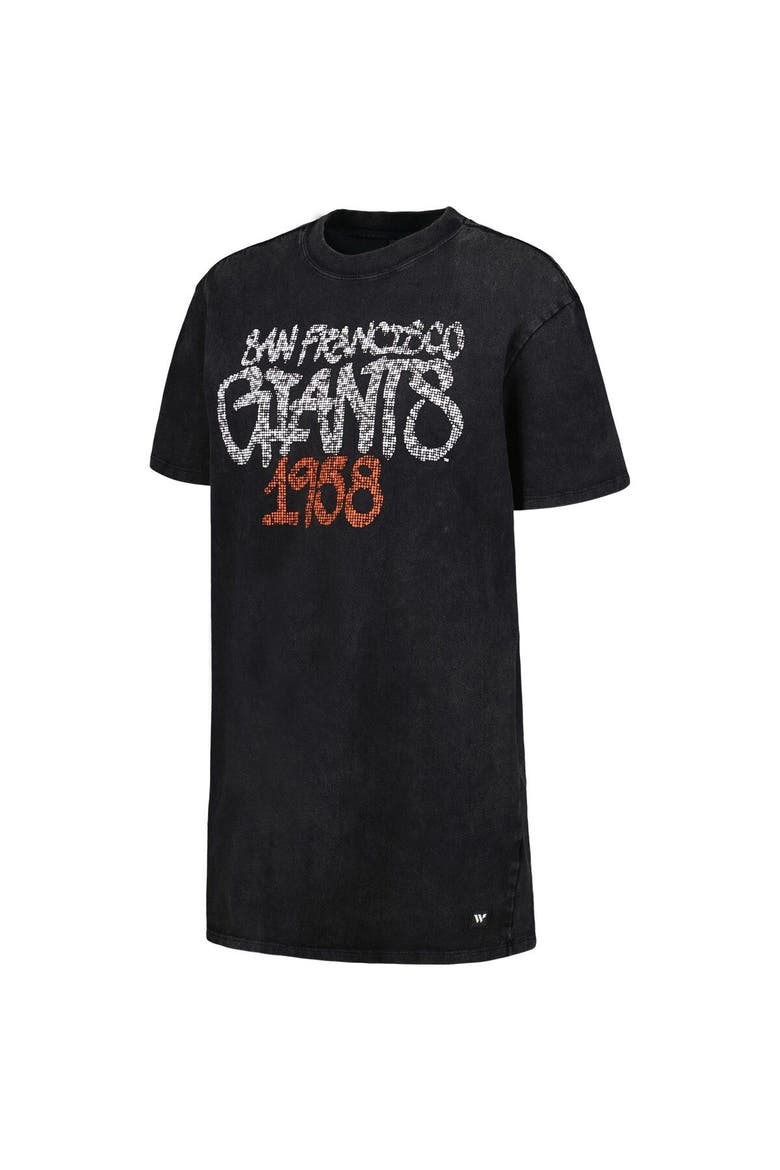 Women's The Wild Collective Black San Francisco Giants T-Shirt Dress, Alternate, color, Black