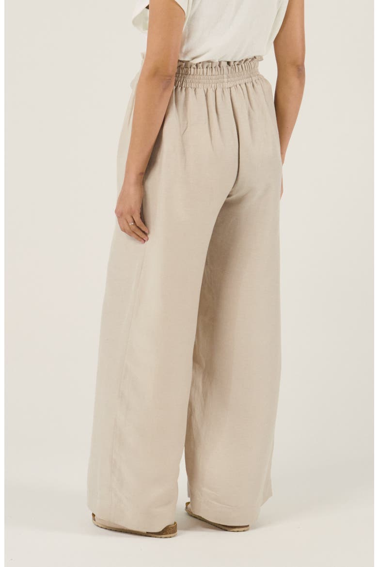 Maternity Twill Smock Pants Sahel, Alternate, color, Beige