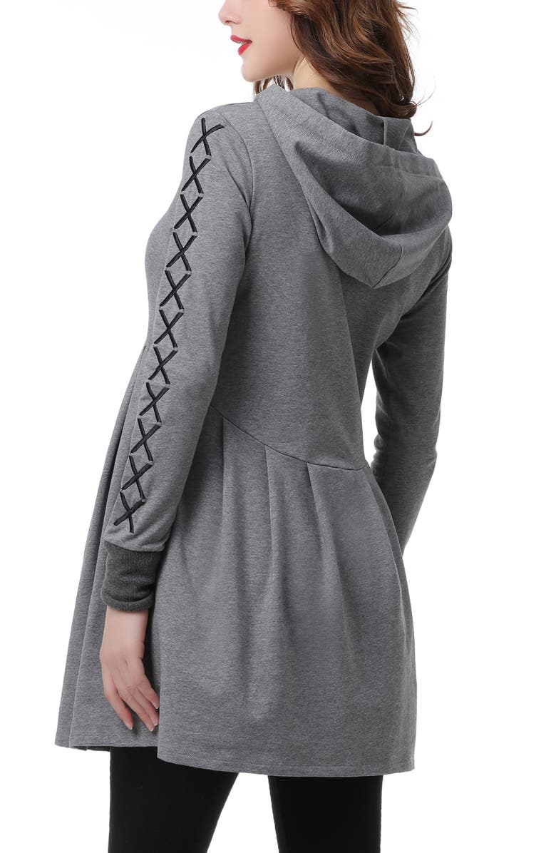 Kimi & Kai Malory Maternity/Nursing Babydoll Hoodie, Alternate, color, 