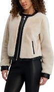 KARL LAGERFELD PARIS Faux Fur Jacket