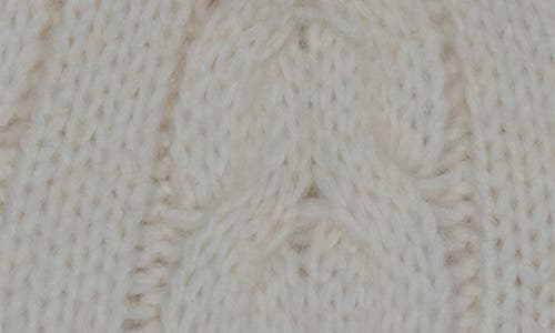 Calvin Klein Faux Fur Pompom Beanie In Gray