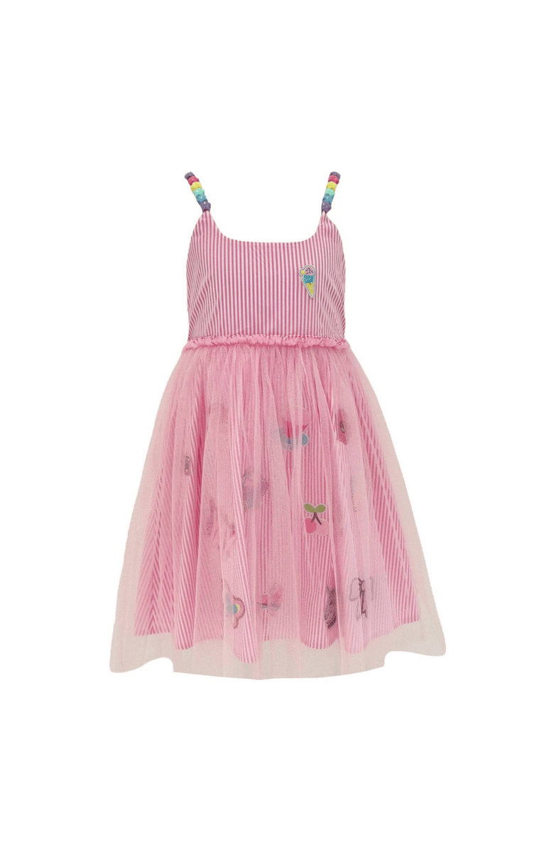 Lola + The Boys Sweet Candy Lovers Dress, Main, color, Pink