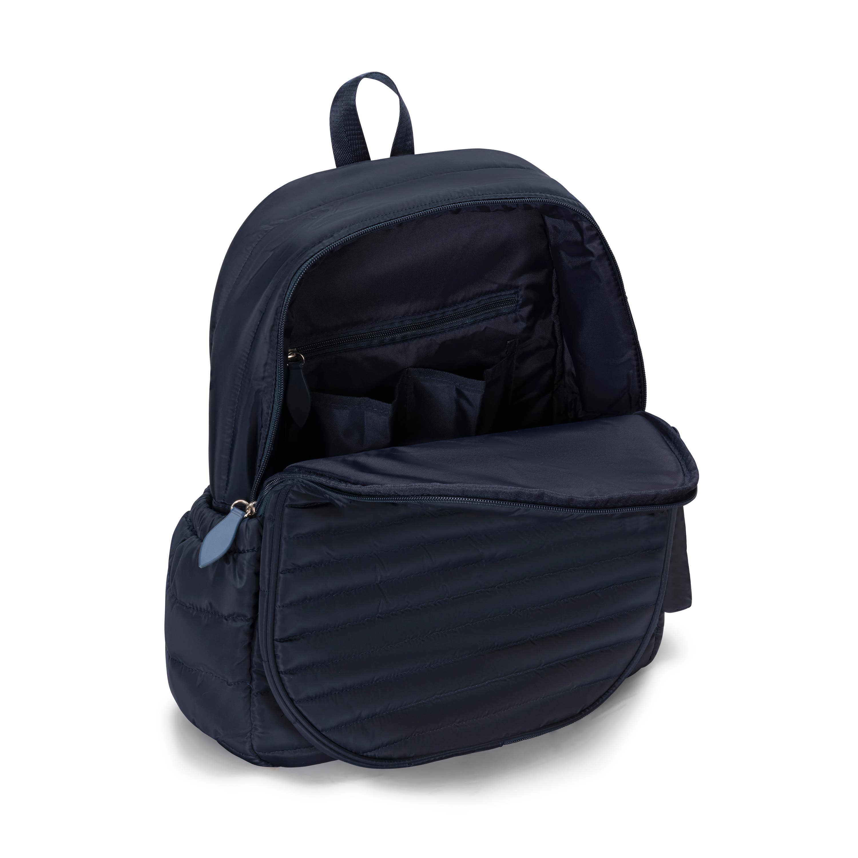 Game On Tennis Backpack, Alternate, color, Quilted Navy/White