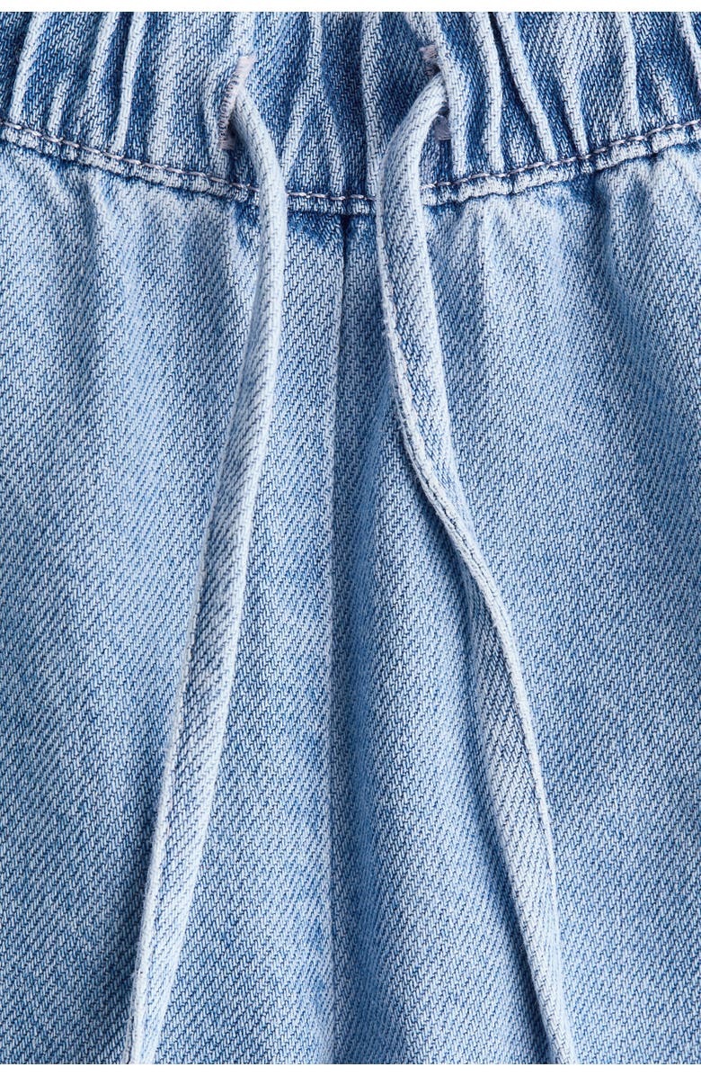 H&M Mama denim drawstring pants, Alternate, color, Light Denim Blue