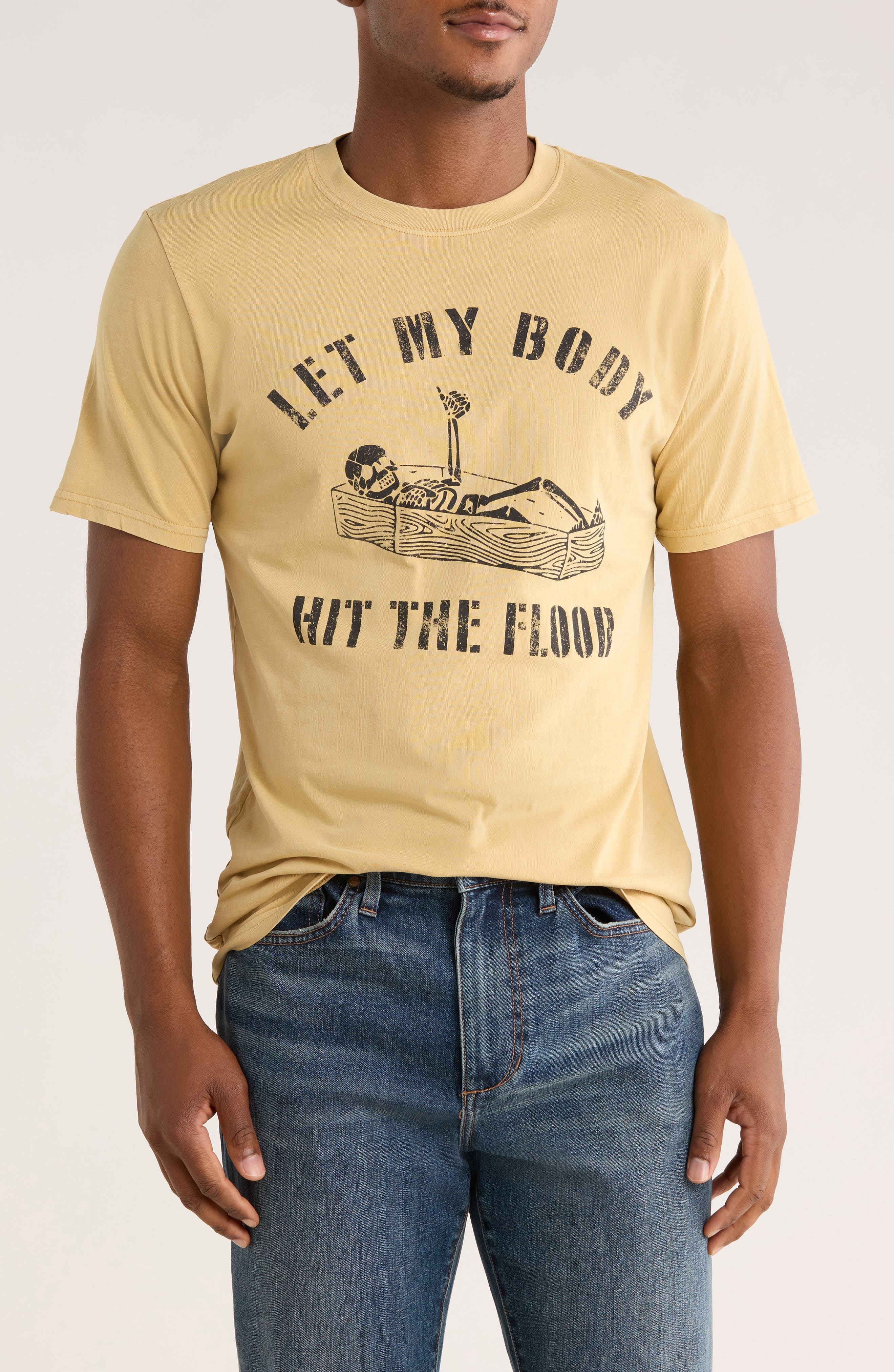 Goodie Two Sleeves Skeleton Graphic T-Shirt