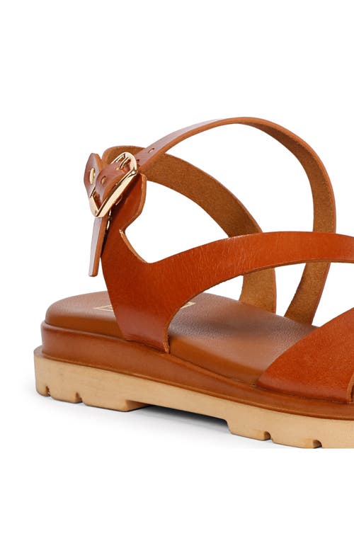Saint G Kamla Slingback Sandal In Cognac
