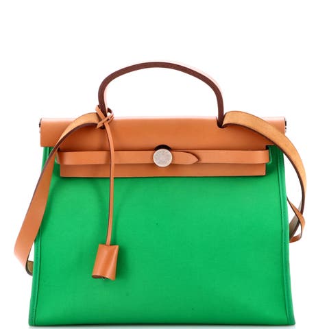 Herbag Zip Leather and Toile 31