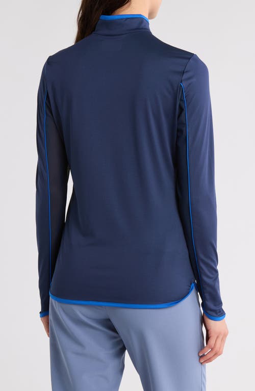 Original Penguin Abstract Half-zip Jacket In Black Iris