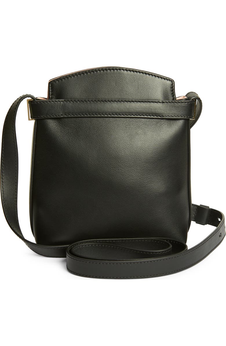 FERRAGAMO Hug Bicolor Leather Crossbody Mini Bag, Alternate, color,