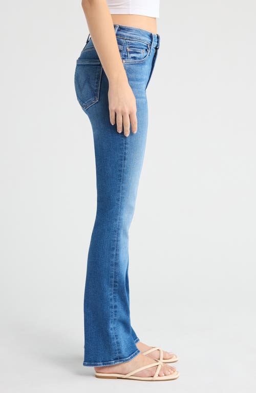 Mother Outsider Skimp Flare Jeans In Blue