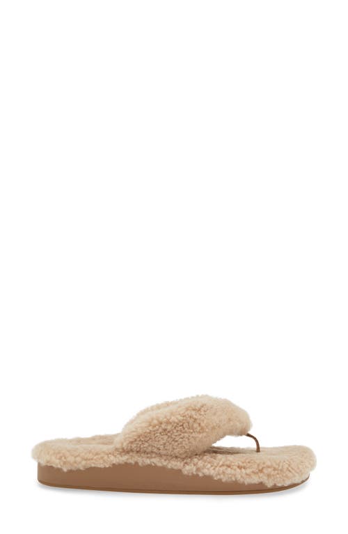 Olukai Kipea Heu Genuine Shearling Slide Sandal