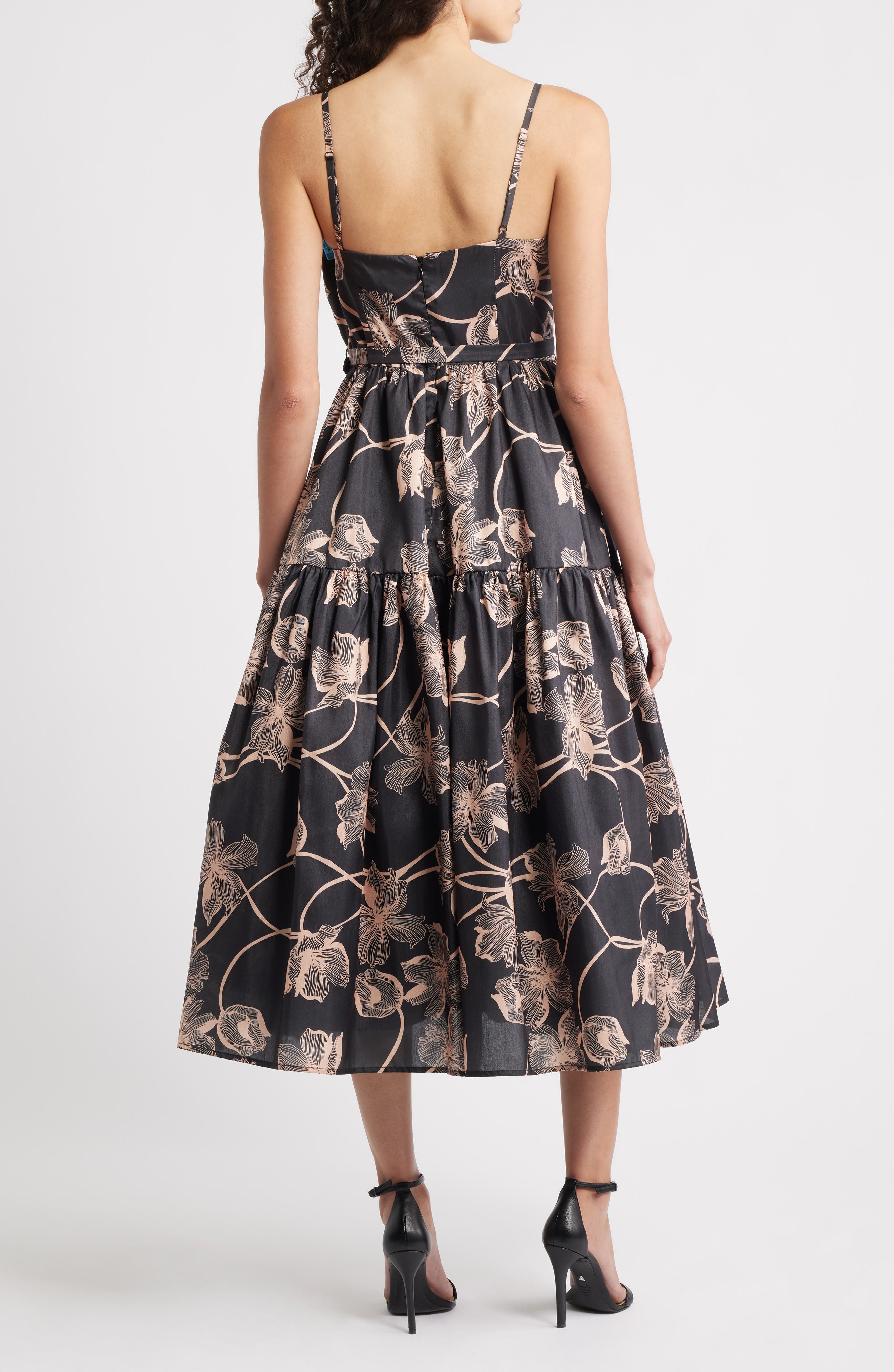 Belted Bustier Tiered Dress - image 2