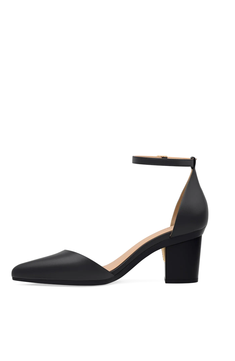 Pashion Footwear The D'Orsay 3" Block Convertible Heel, Alternate, color, Coal Leather