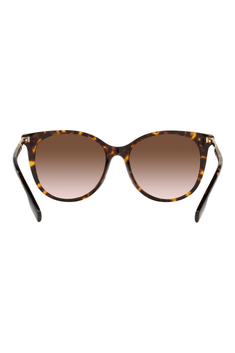 55mm Cat Eye Sunglasses, Alternate, color, DARK HAVANA / BROWN GRADIENT