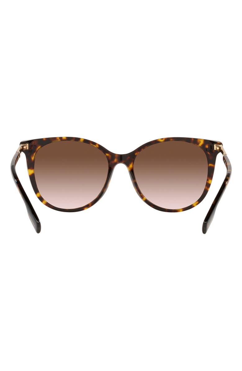 Burberry 55mm Cat Eye Sunglasses, Alternate, color, Dark Havana / Brown Gradient