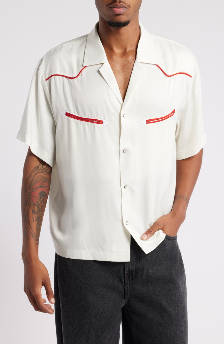 Elwood Western Camp Shirt, Main, color, Lotus