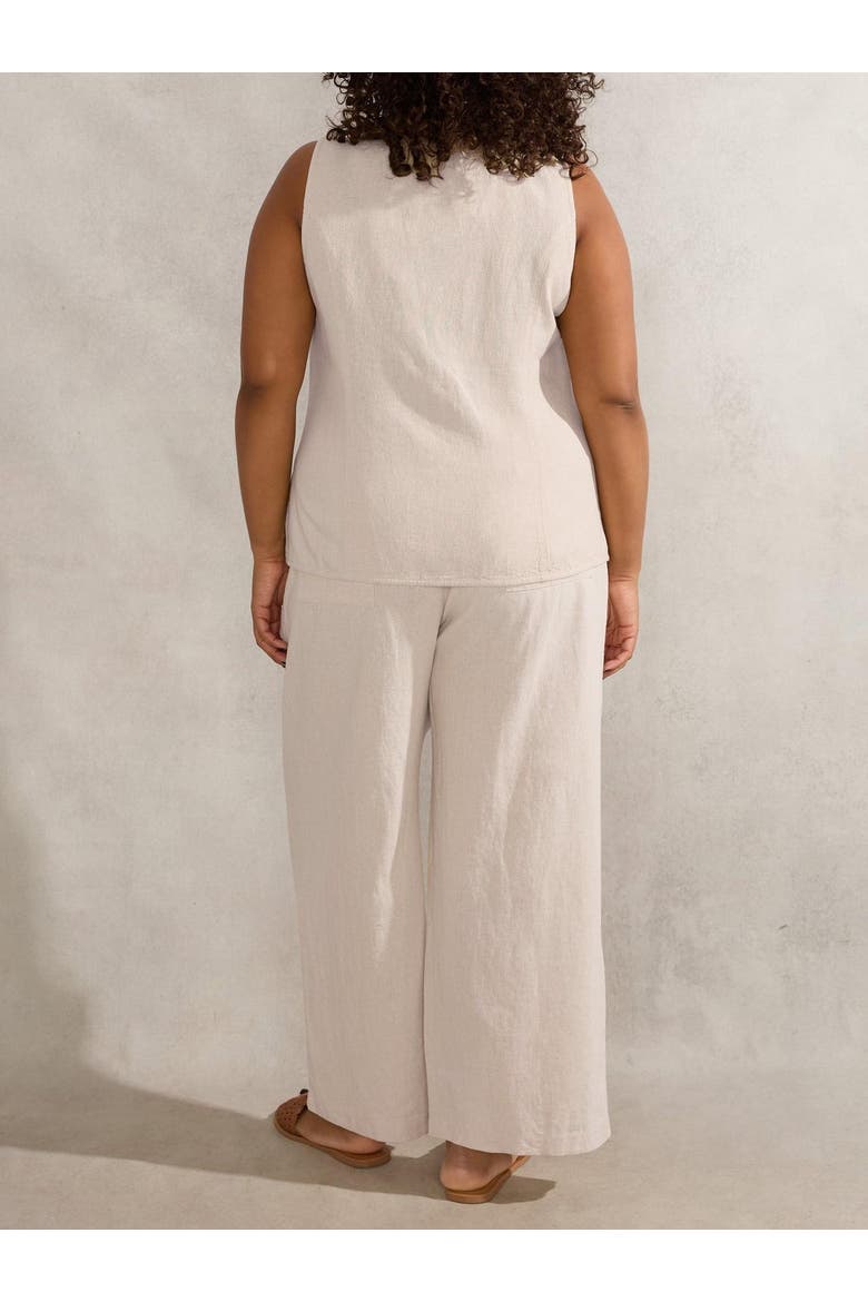 Linen Waistcoat, Alternate, color, Natural