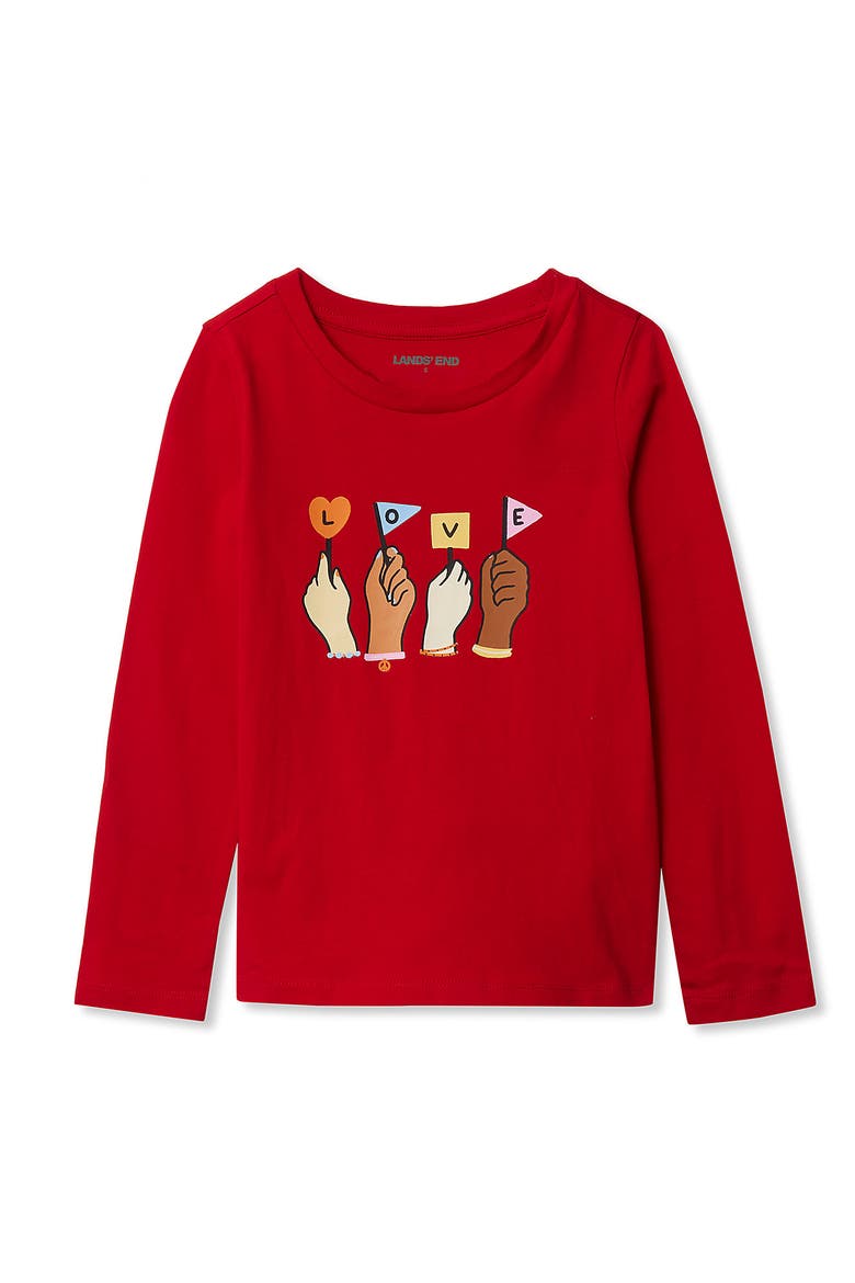 Girls Plus Long Sleeve Graphic Tee, Main, color, Apple Red Unity