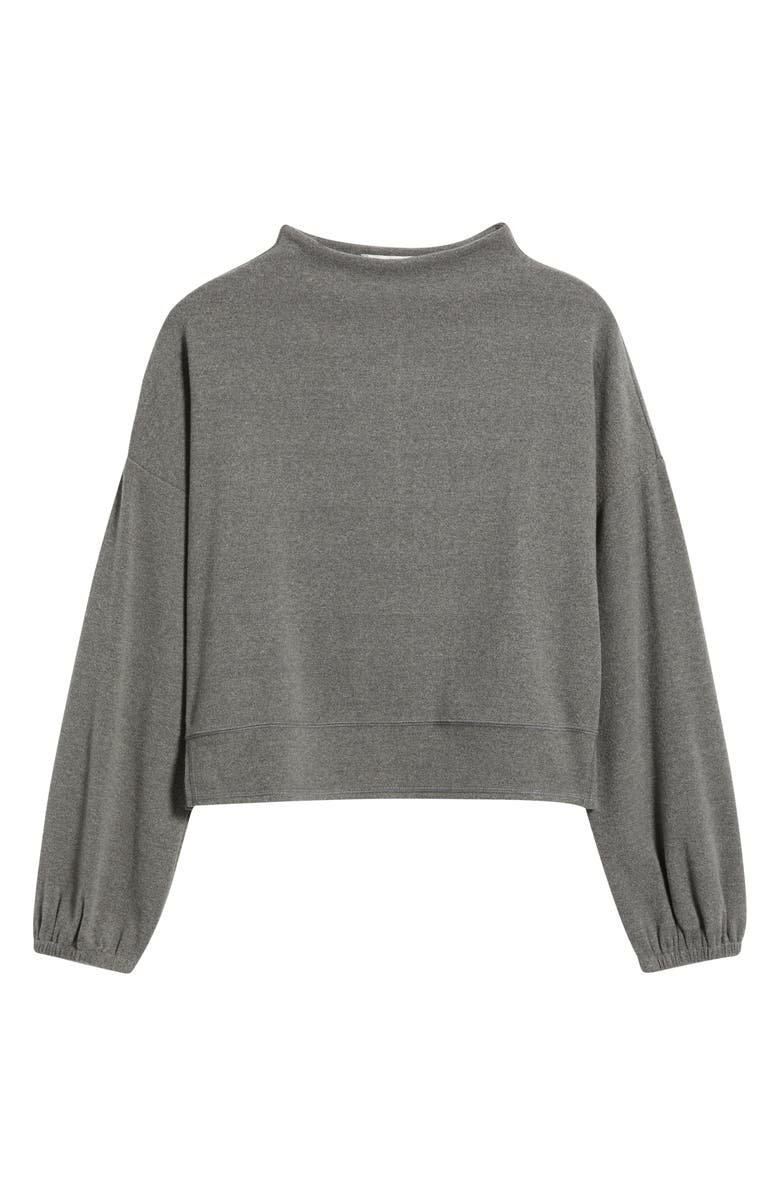 CITY BLUES Funnel Neck Sweatshirt, Alternate, color, Gray